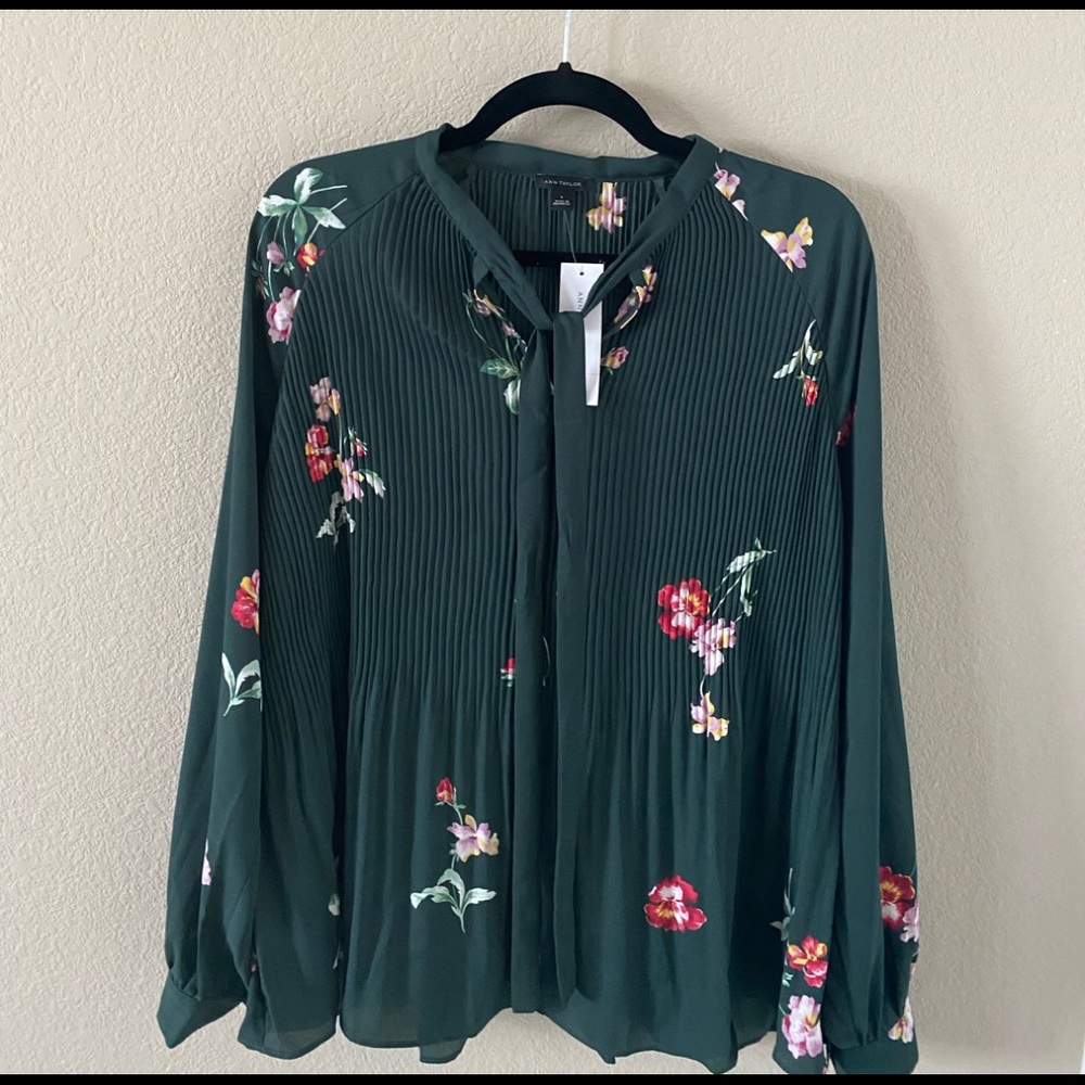 NWT green blouse,